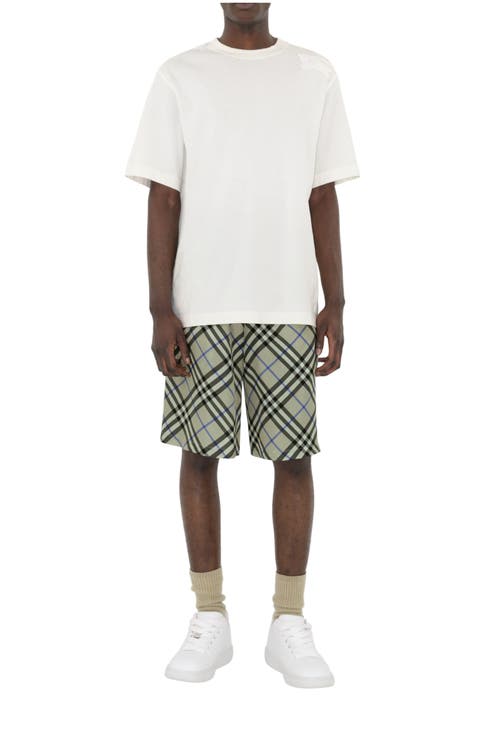 BURBERRY｜SHORTS (Checkered Silk Shorts (8052748)) Check Silk Shorts in Archive beige - Women | Burberry® Official