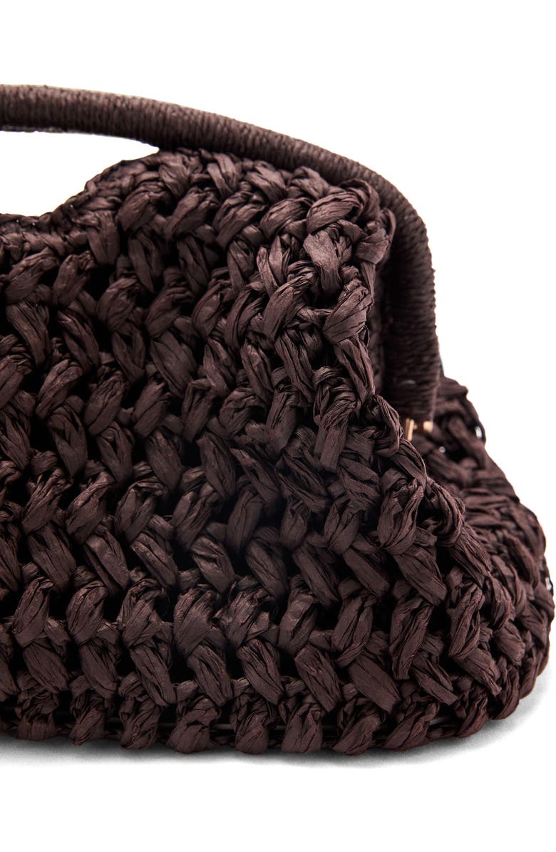 MANGO Natural Fiber Frame Clutch, Alternate, color,