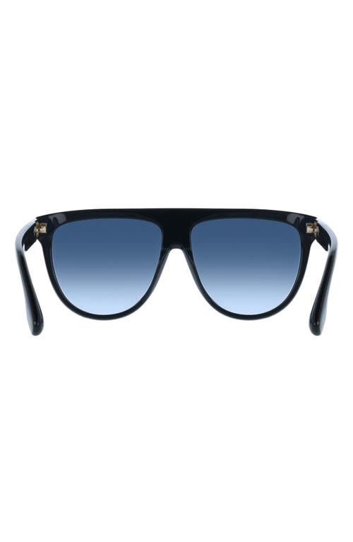 Victoria Beckham 58mm Aviator Sunglasses In Blue