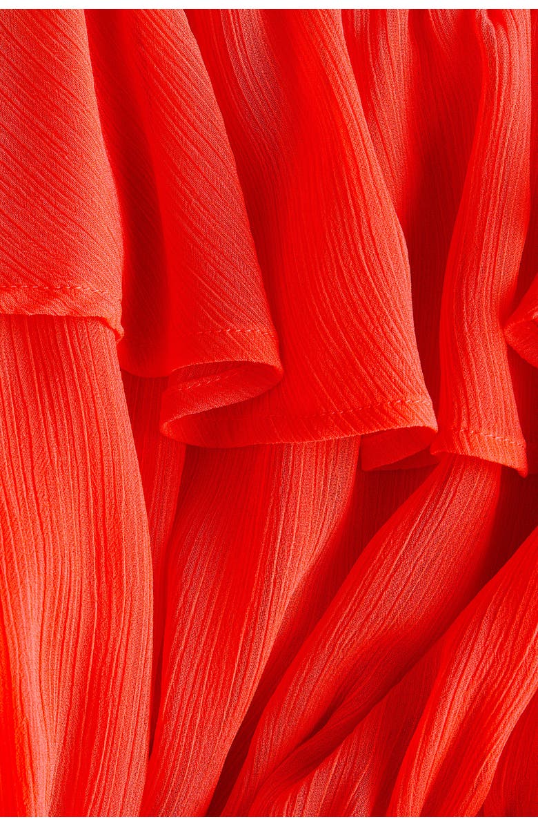 H&M Flounced Strappy Dress, Alternate, color, Red
