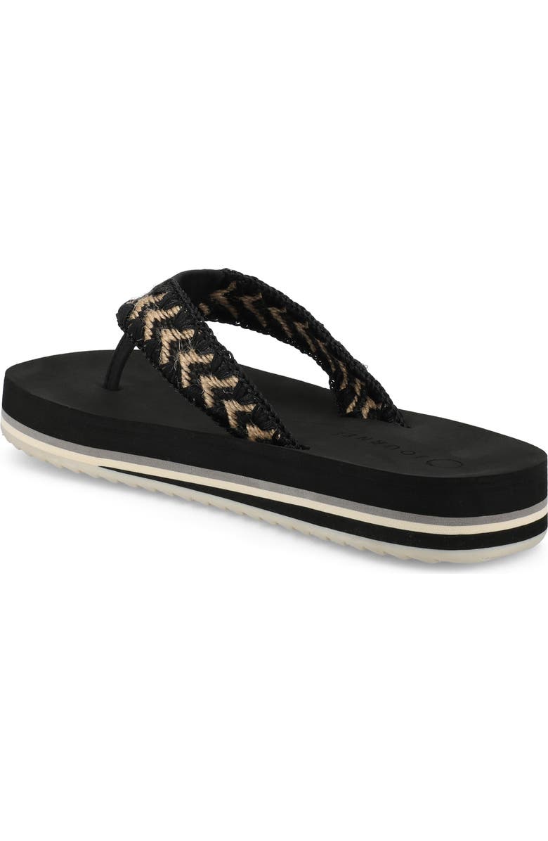 Journee Collection Eloddie Flip Flop, Alternate, color, Black