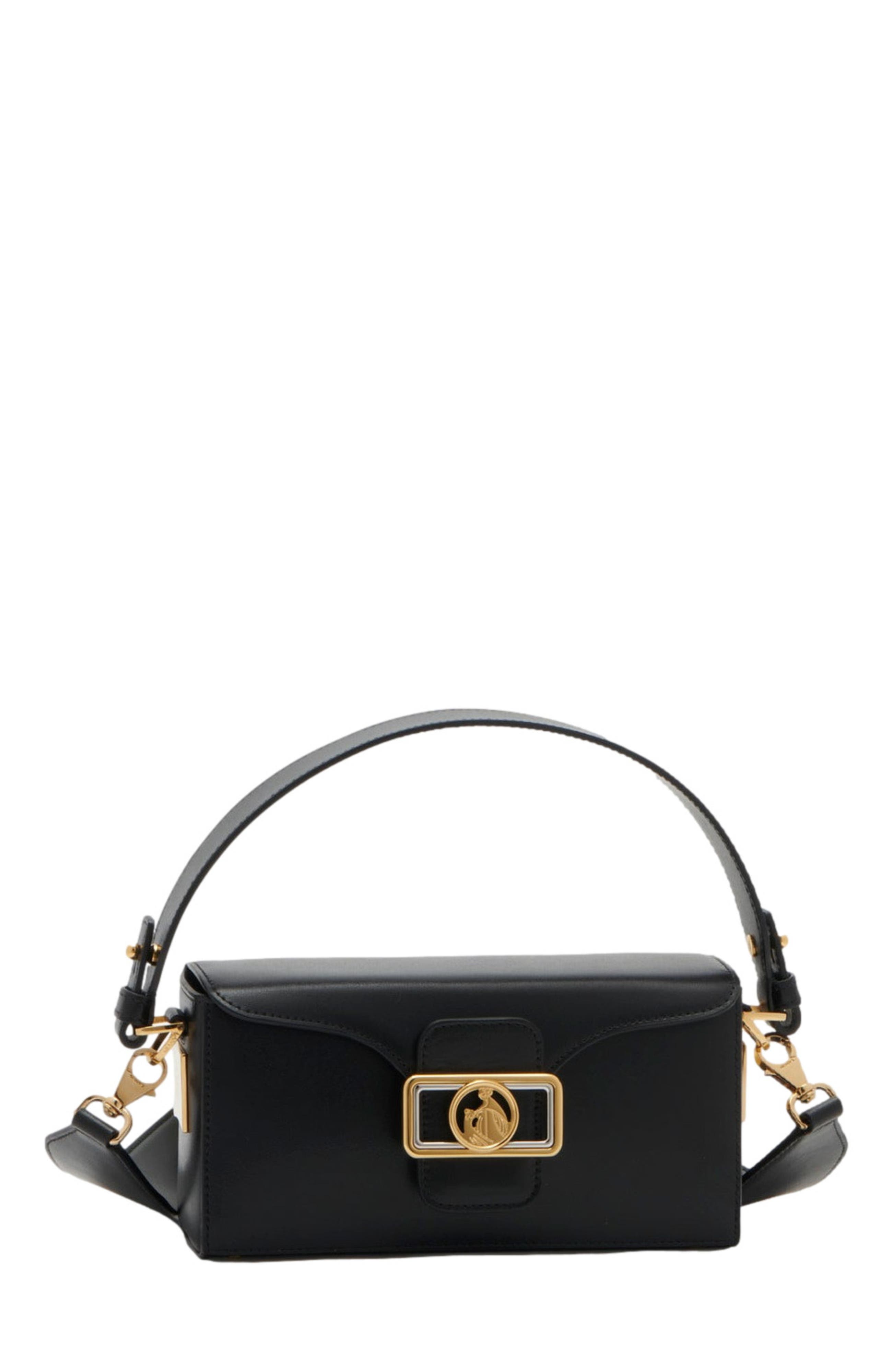 Lanvin Shiny leather Nano Pencil bag, Main, color, 