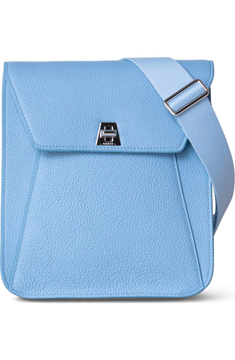 Akris Small Anouk Leather Crossbody Bag, Main, color, 210 Powder Blue