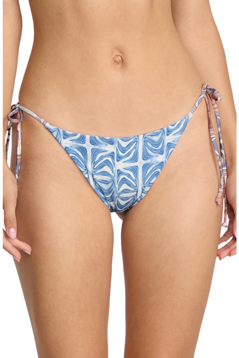 Emma Rushton Tie Bikini Bottoms, Alternate, color, BLUE MULTI
