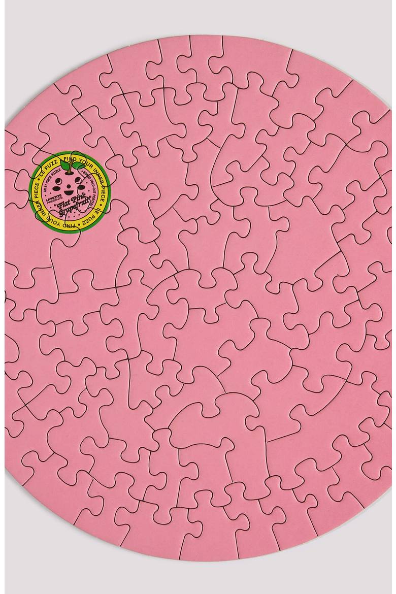 Flat Grapefruit 81 Piece Mini Jigsaw Puzzle, Alternate, color, None