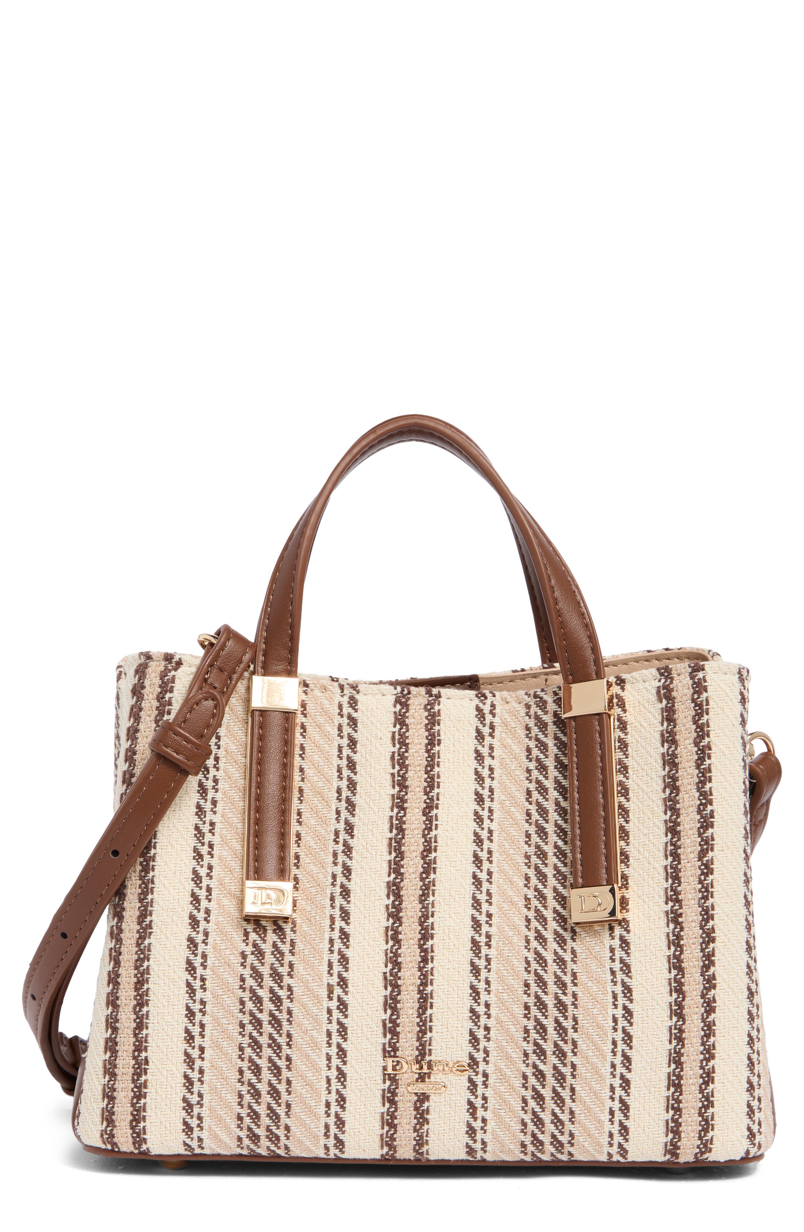 Dinky Dorrie Woven Canvas Satchel