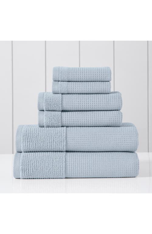Modern Threads Waffle Rib 6-piece Towel Set In Air