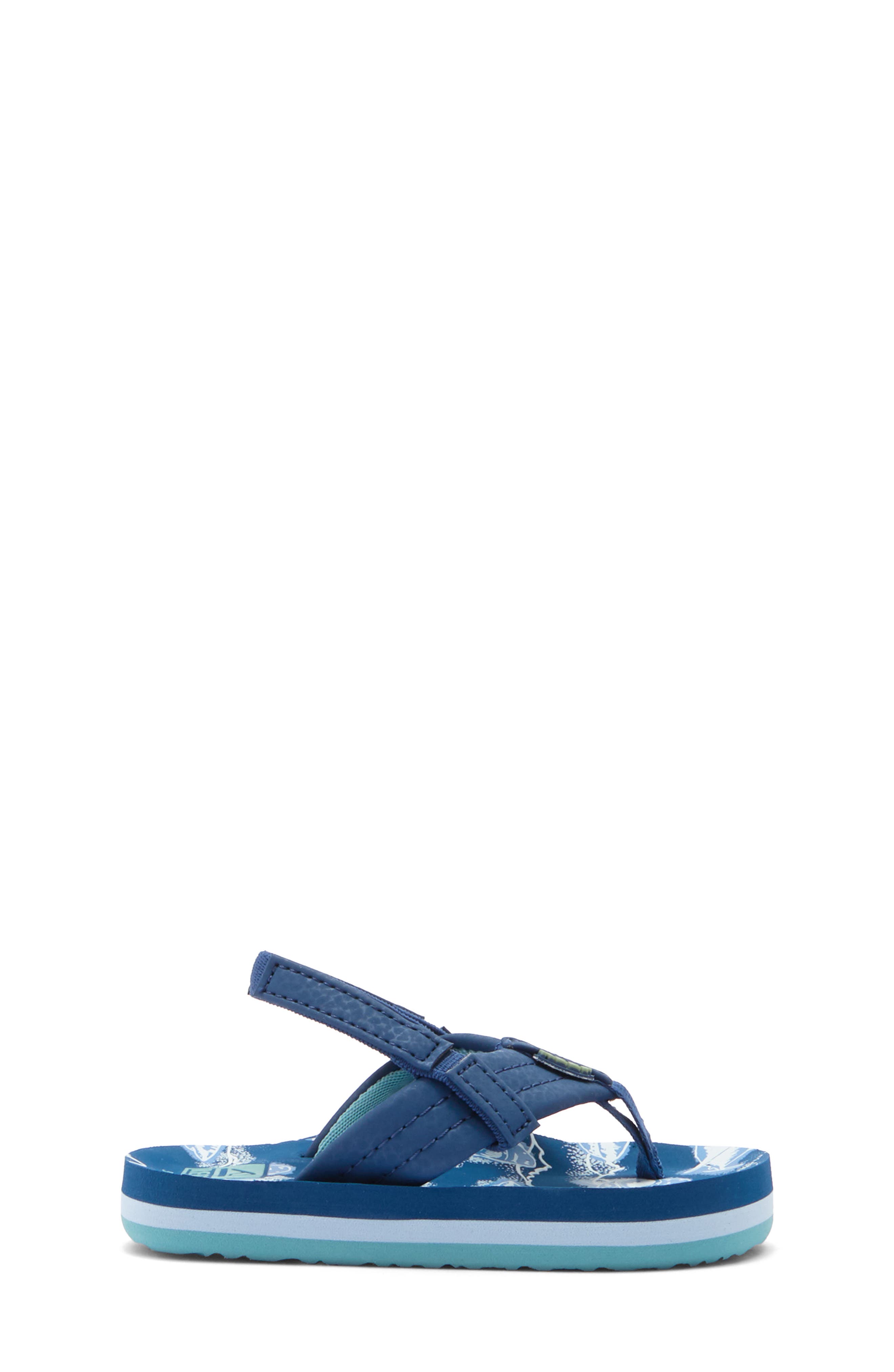 Reef Little Ahi Sandal, Alternate, color, Royal Sharks