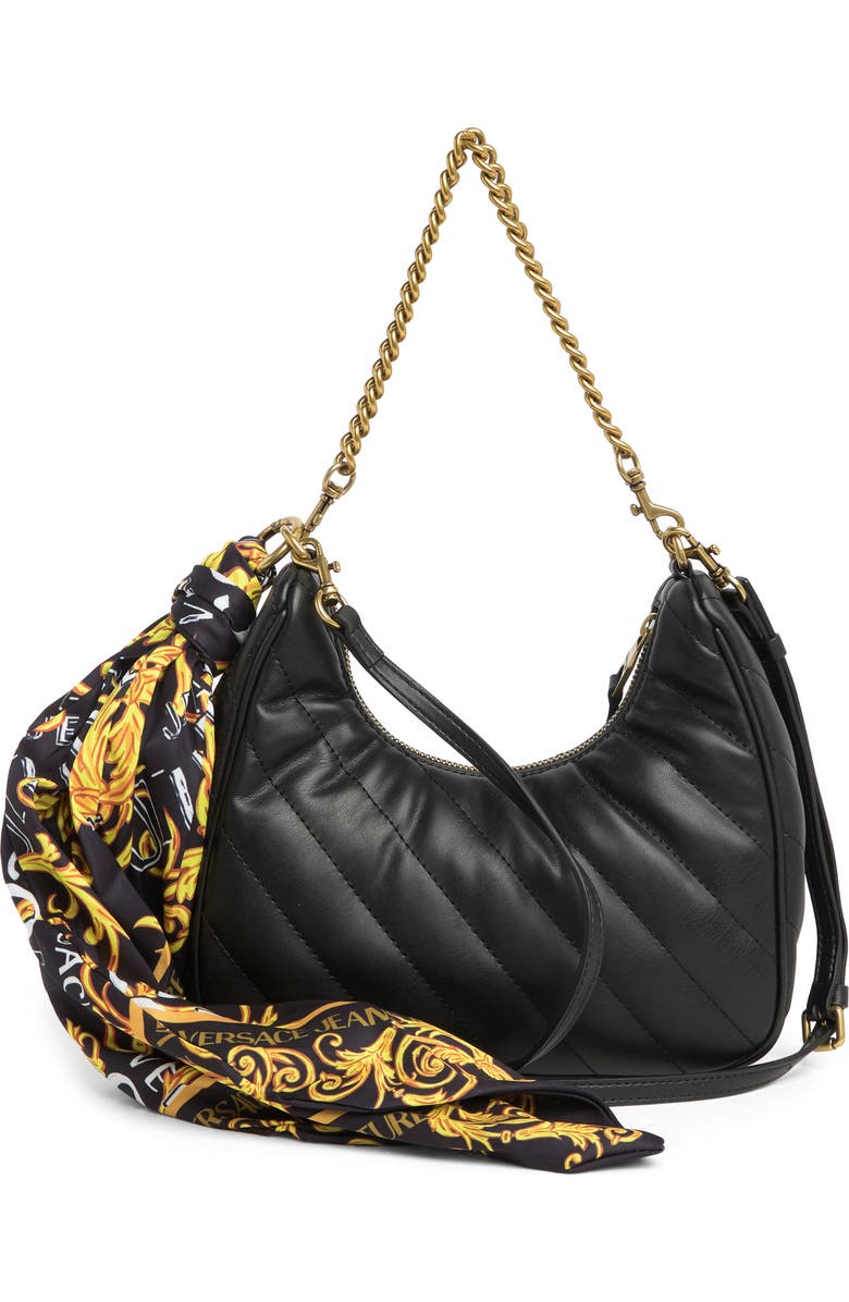 Versace Quilted Shoulder Bag, Alternate, color,