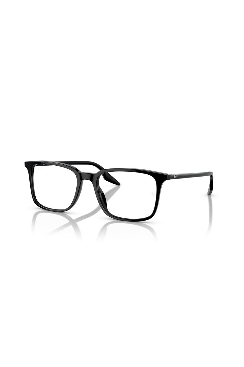 55mm Rectangle optical glasses, Main, color, Black