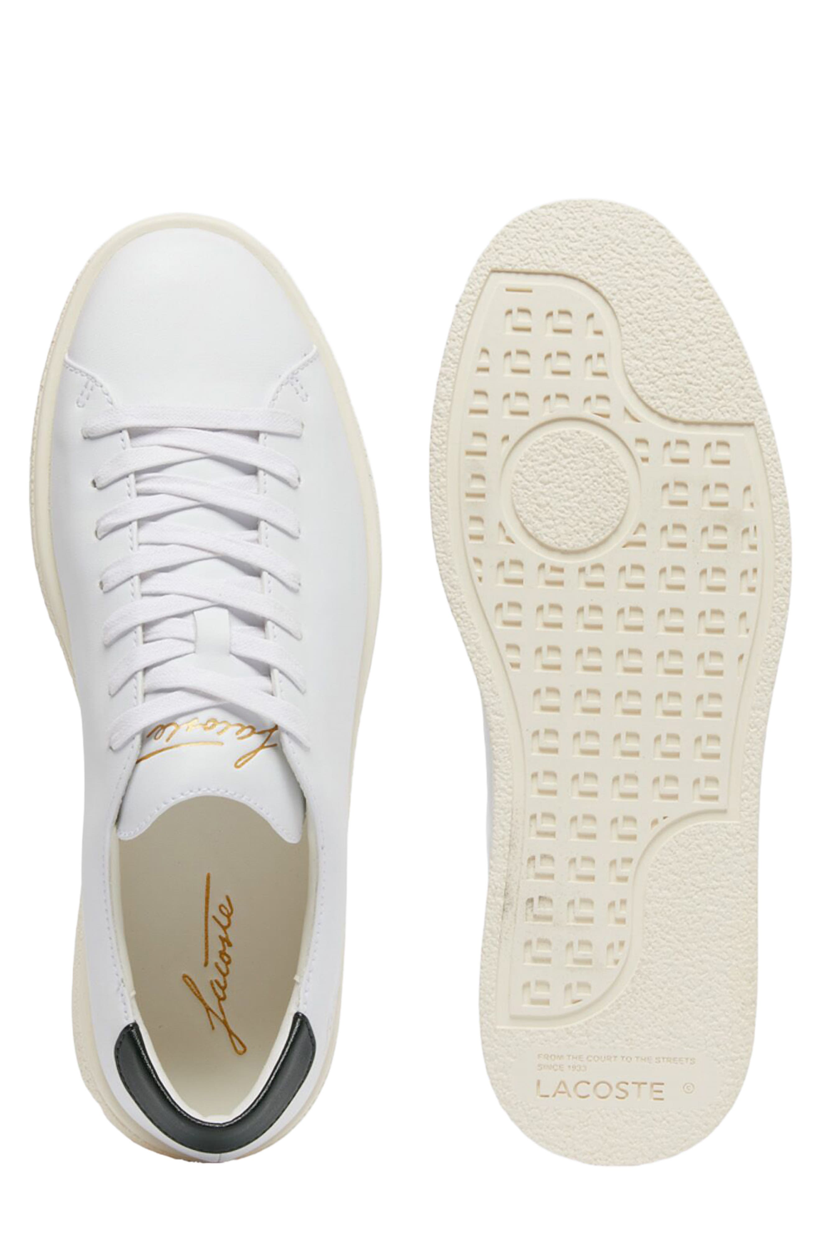 Lacoste Linecourt Low Top Sneaker, Alternate, color, White/ Off White