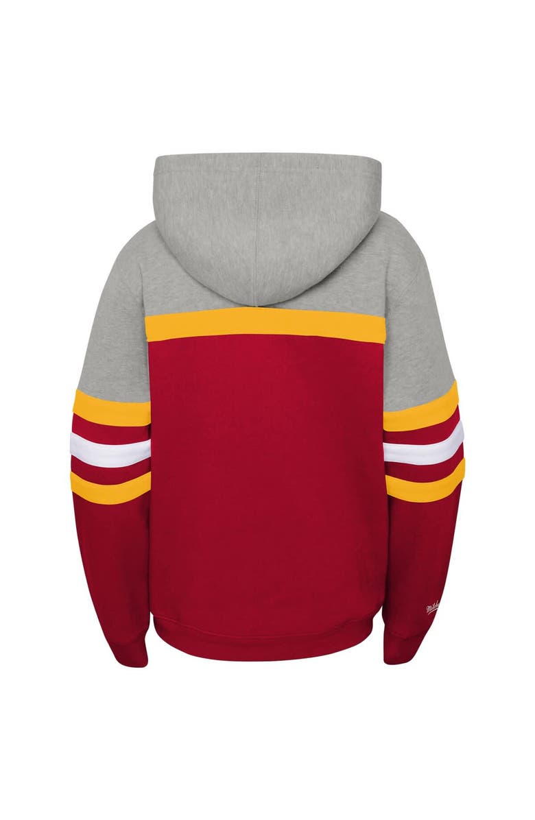 Mitchell & Ness Youth Mitchell & Ness  Red Kansas City Chiefs Throwback Head Coach Pullover Hoodie, Alternate, color, Red