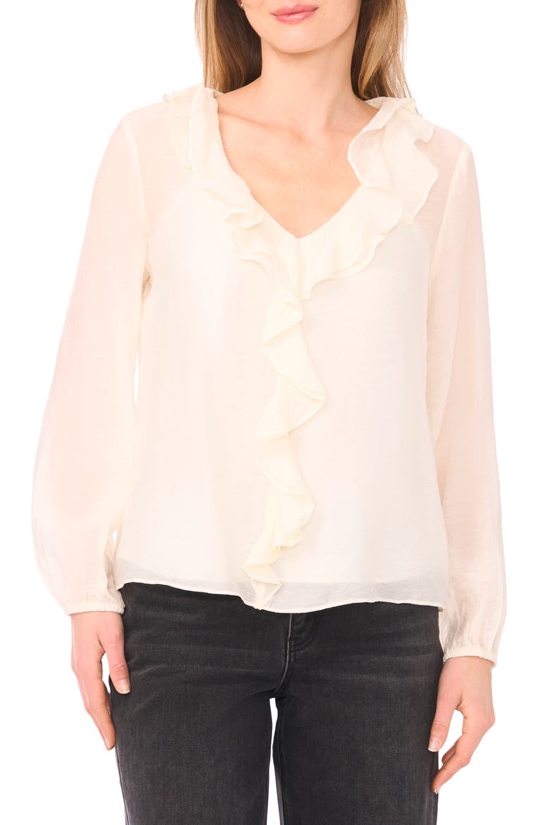 Ruffle Top, Main, color, NEW IVORY
