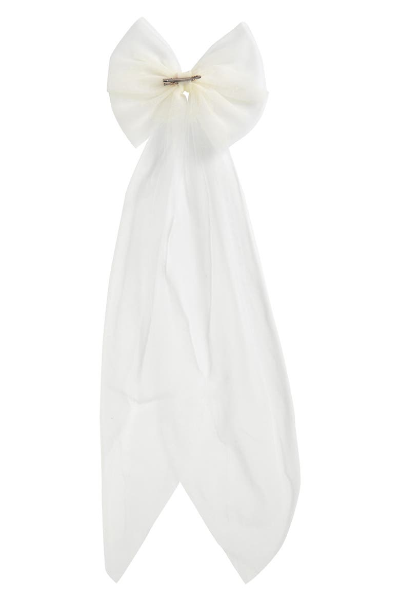 James Tulle Bow, Alternate, color, IVORY