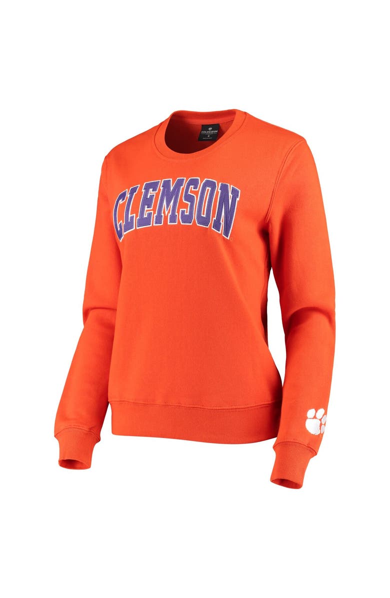 COLOSSEUM Women's Colosseum Orange Clemson Tigers Campanile Pullover Sweatshirt, Alternate, color, Orange