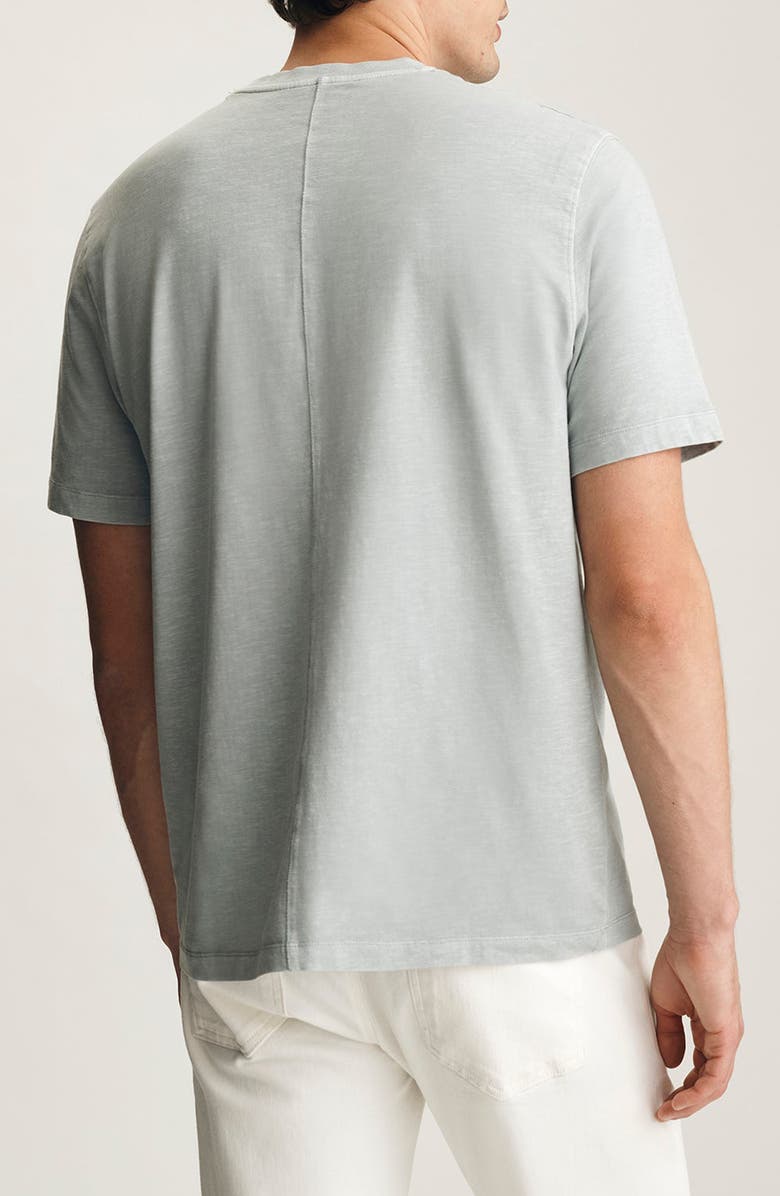 Mavi Jeans Pale Grey Slub Cotton Blend T-Shirt, Alternate, color,