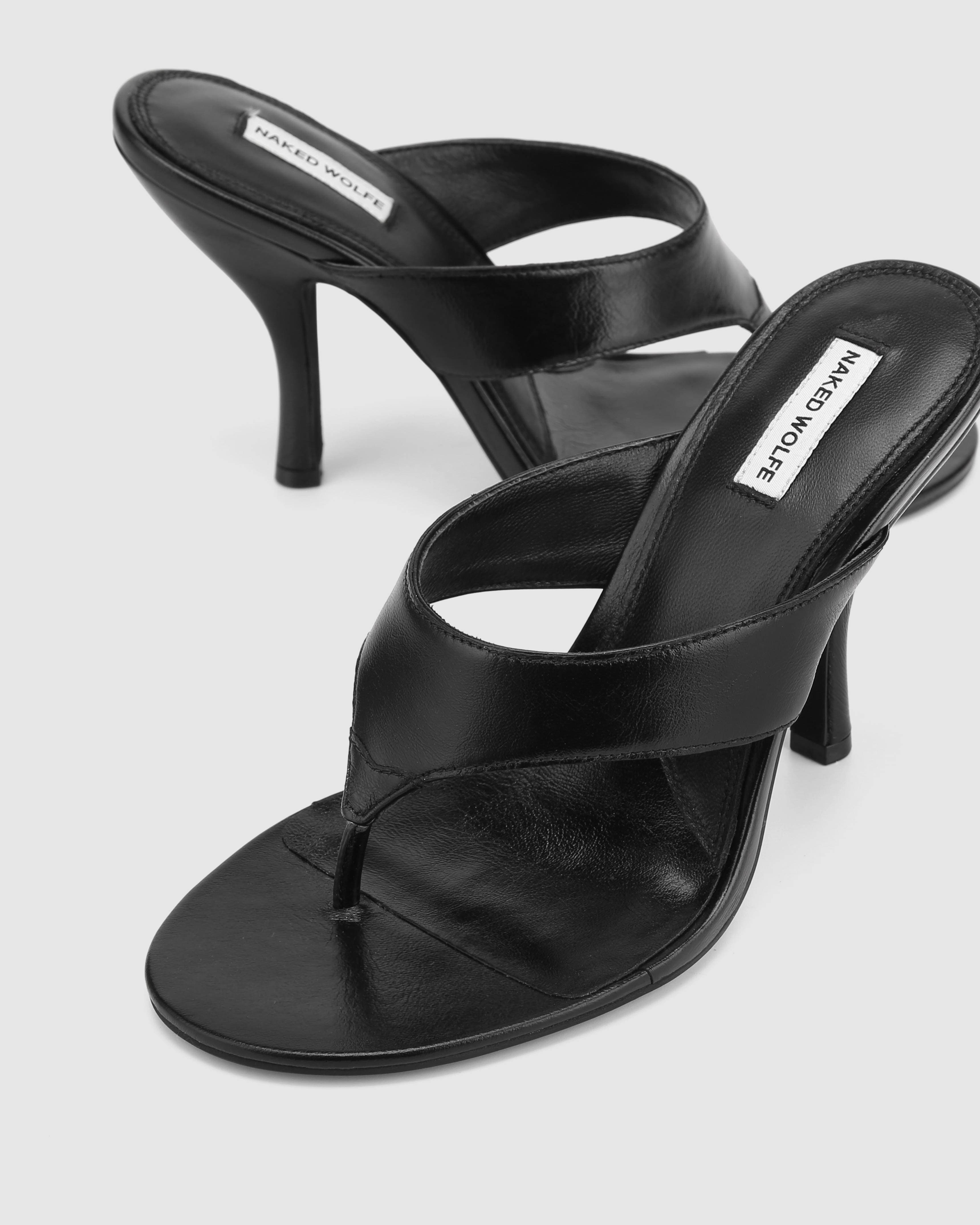 Naked Wolfe Martine Heels, Alternate, color, Black