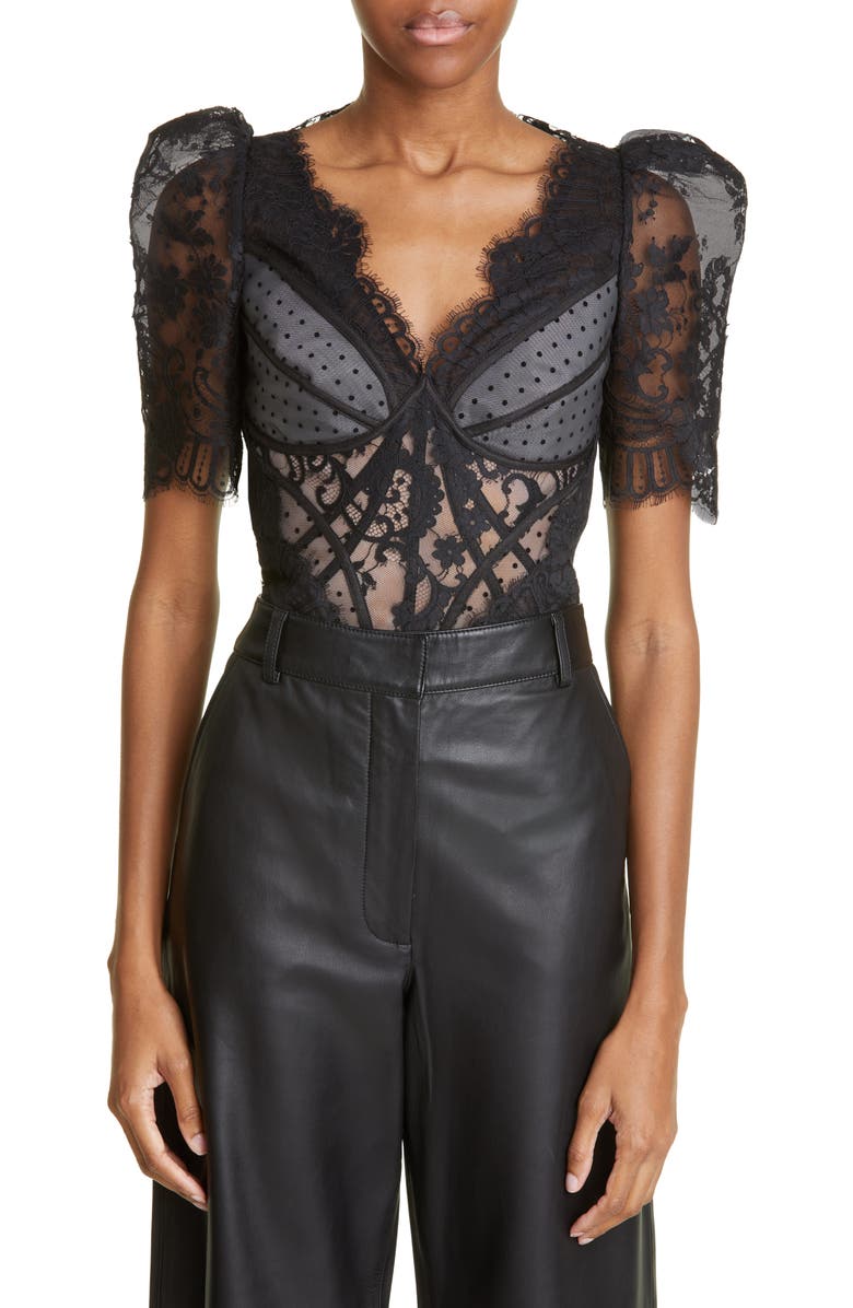 Zimmermann Zimmerman Dancer Lace Puff Sleeve Blouse, Main, color, 