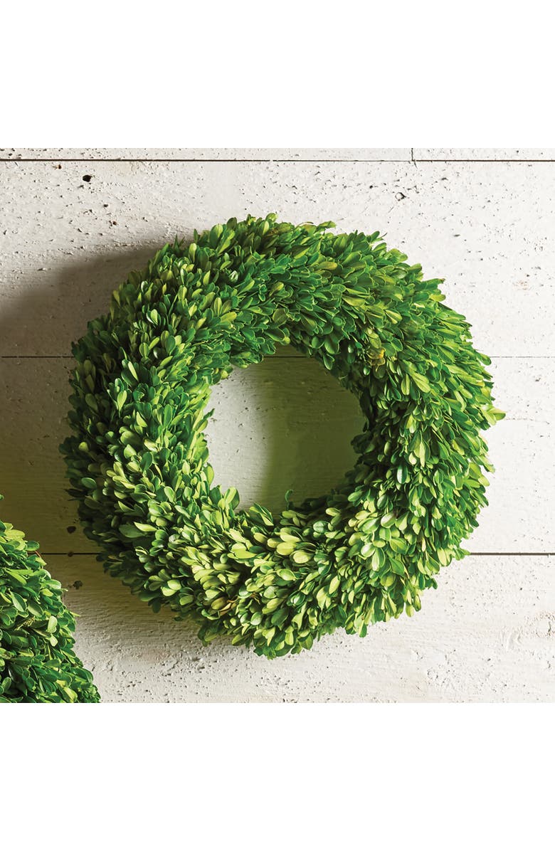 Napa Home & Garden Boxwood Wreath, Alternate, color, Green