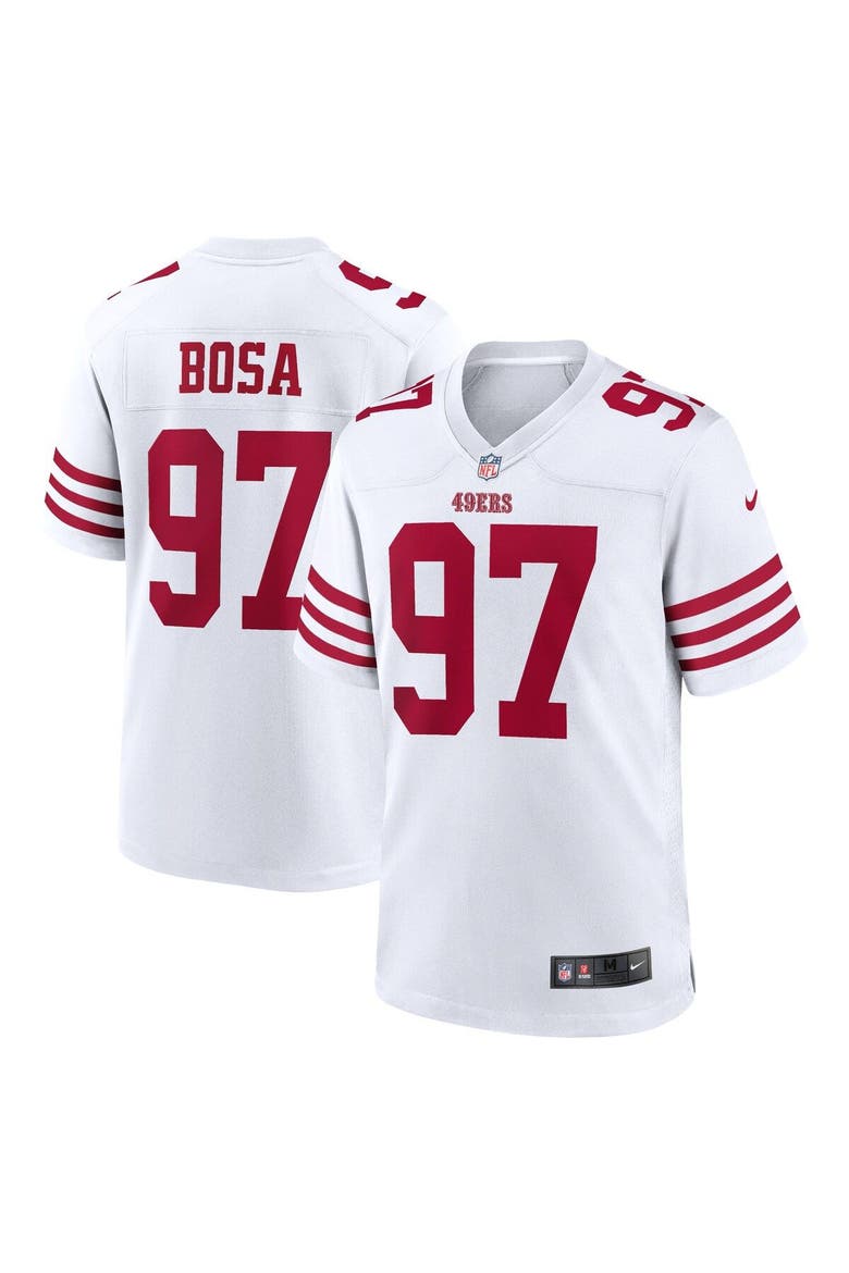 Men's Nike Nick Bosa White San Francisco 49ers Player Game Jersey, Main, color, White