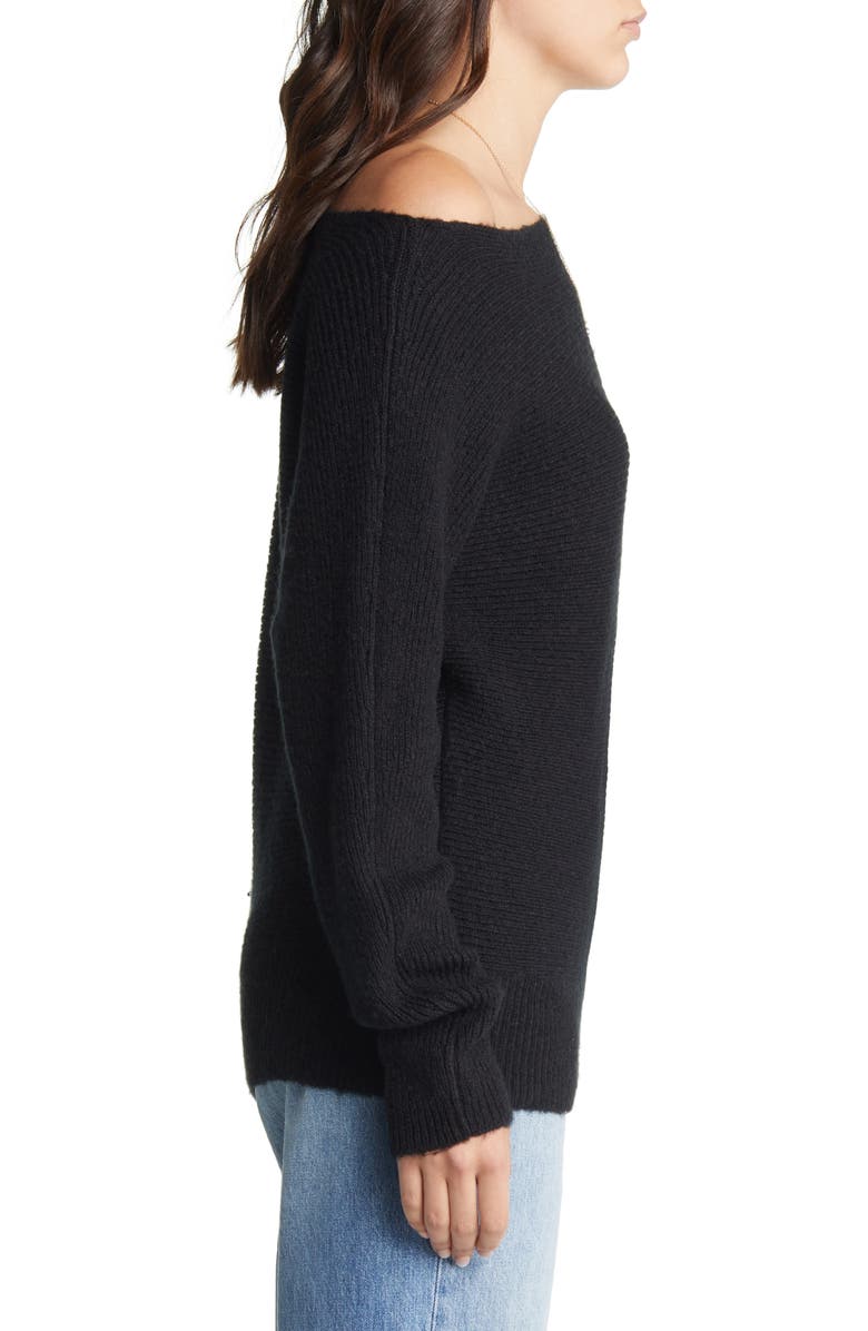 Treasure & Bond Off the Shoulder Rib Sweater, Alternate, color,