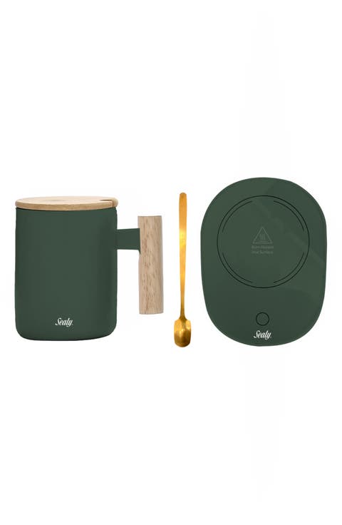 4-Piece Mug & Warmer Pad Set