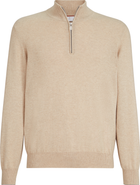 Brunello Cucinelli Cashmere sweater with half zip