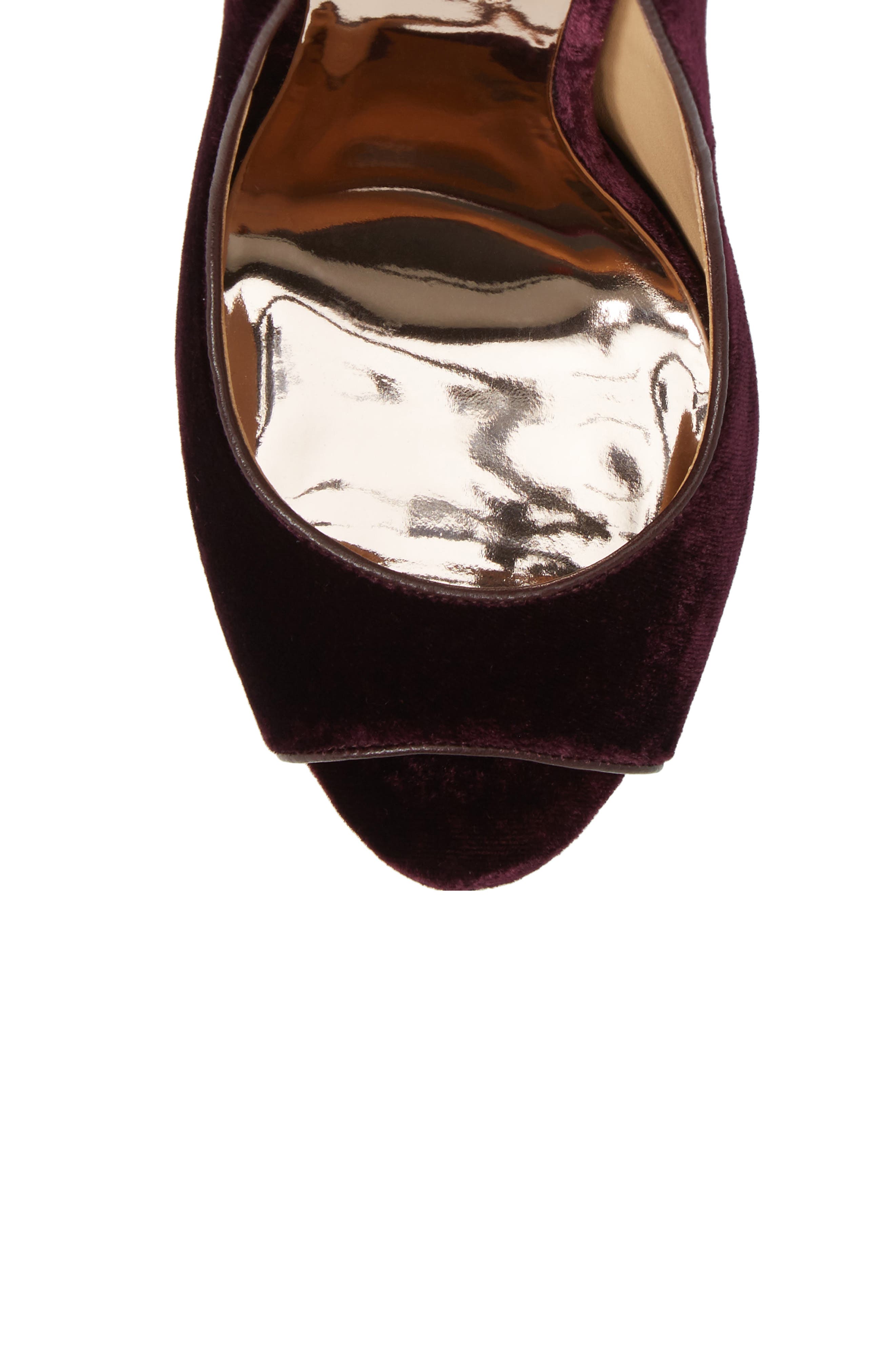 Badgley Mischka Collection Kiara Crystal Back Open Toe Pump, Alternate, color, 