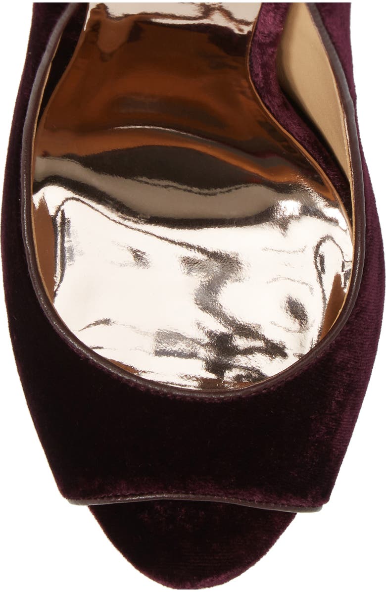 Badgley Mischka Collection Kiara Crystal Back Open Toe Pump, Alternate, color,