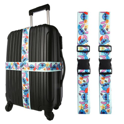 Disney Stitch Luggage Strap, 2-piece Set In Multi