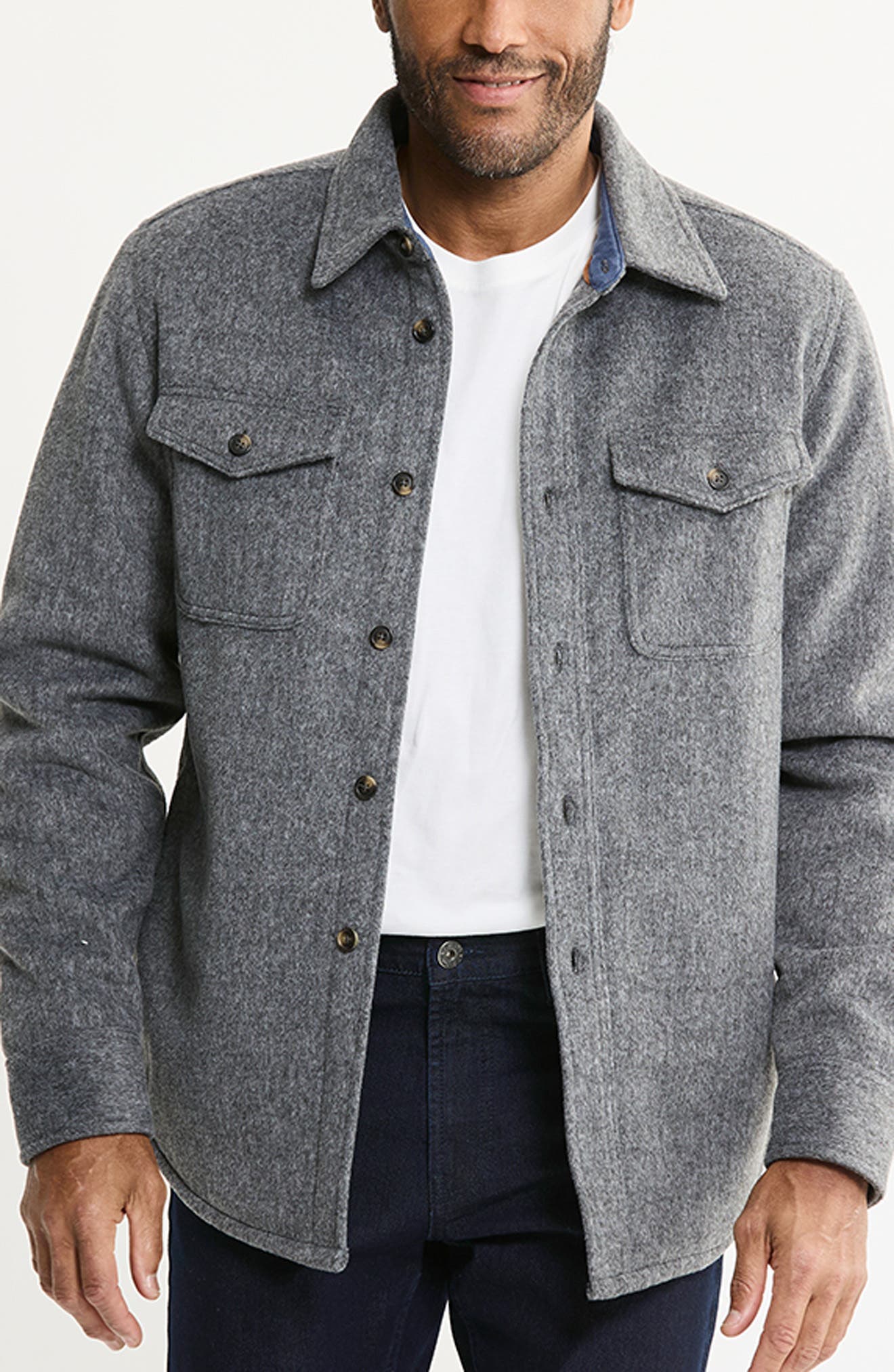 Quilt Lined Shirt Jacket