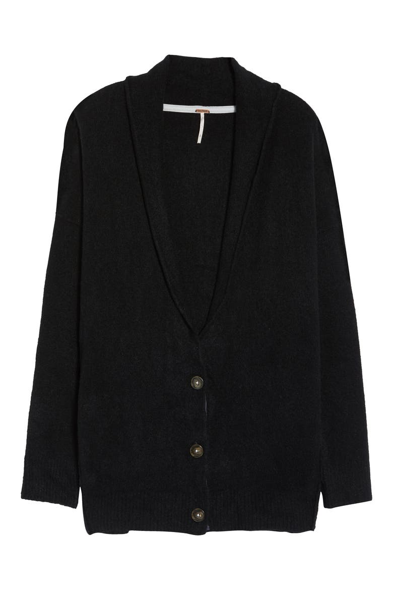 Eucalyptus Cardigan, Alternate, color, BLACK