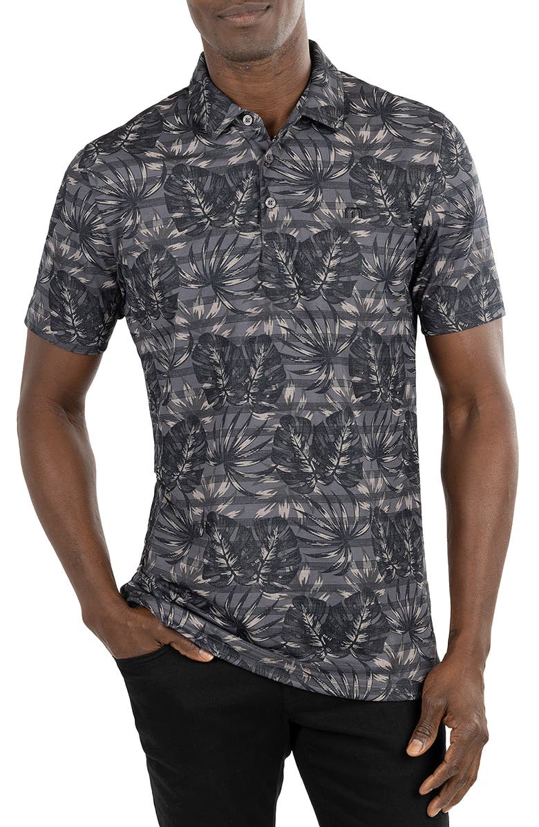 TravisMathew Big Snow Polo, Main, color, Heather Dark Grey