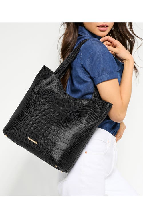 Brahmin Brayden Croc Embossed Leather Tote