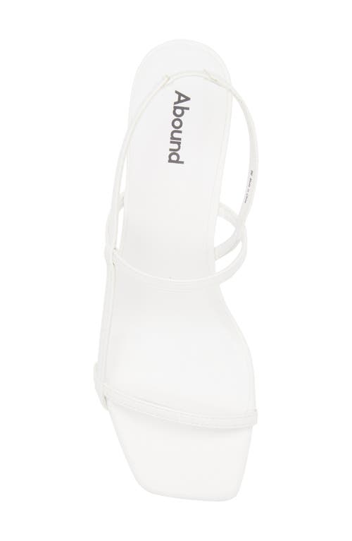 Abound Mandy Slingback Sandal In White Blanc