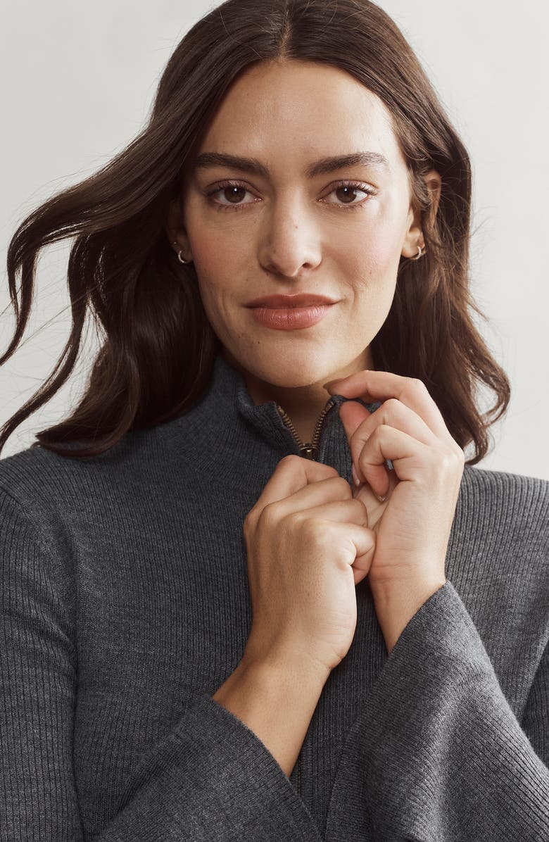 Rhone Porto Rib Zip-Up Cardigan, Alternate, color, 