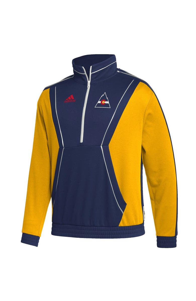 adidas Men's adidas Blue Colorado Rockies Team Classics Half-Zip Jacket, Alternate, color, 