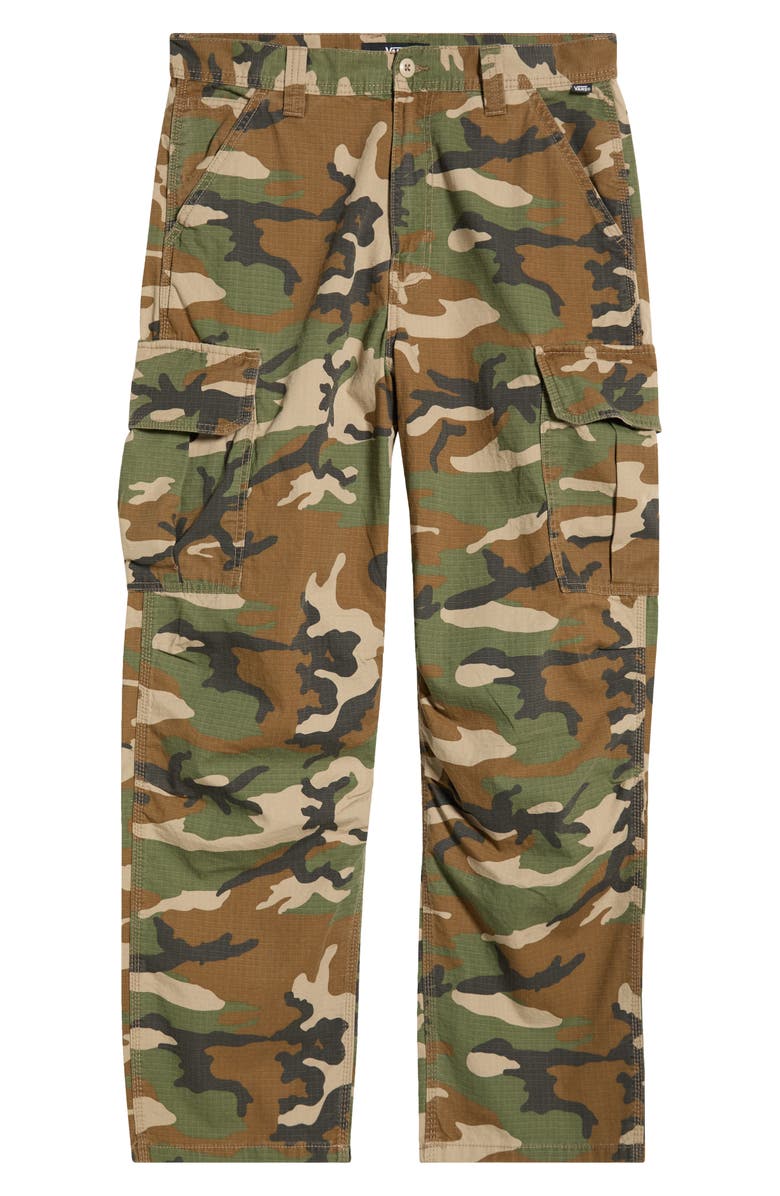 Vans Para Camo Baggy Cargo Pants, Alternate, color, Aluminum Camo