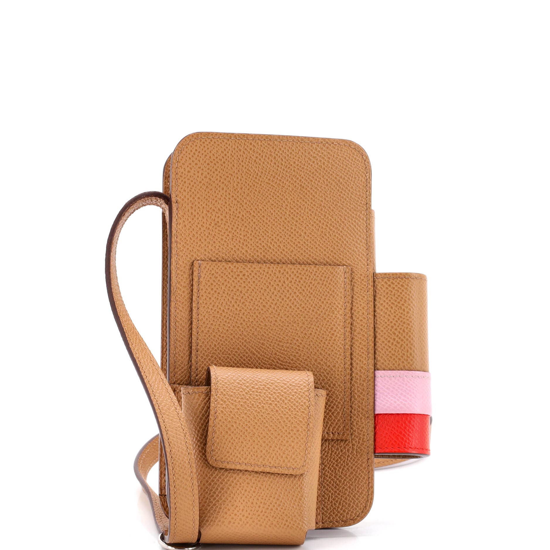 Hermesway Phone Case Crossbody Bag Epsom, Main, color, Brown