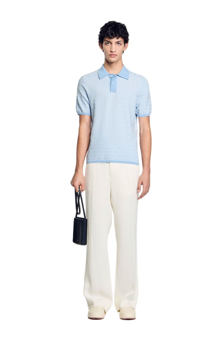 SANDRO Square Cross polo shirt, Alternate, color, 