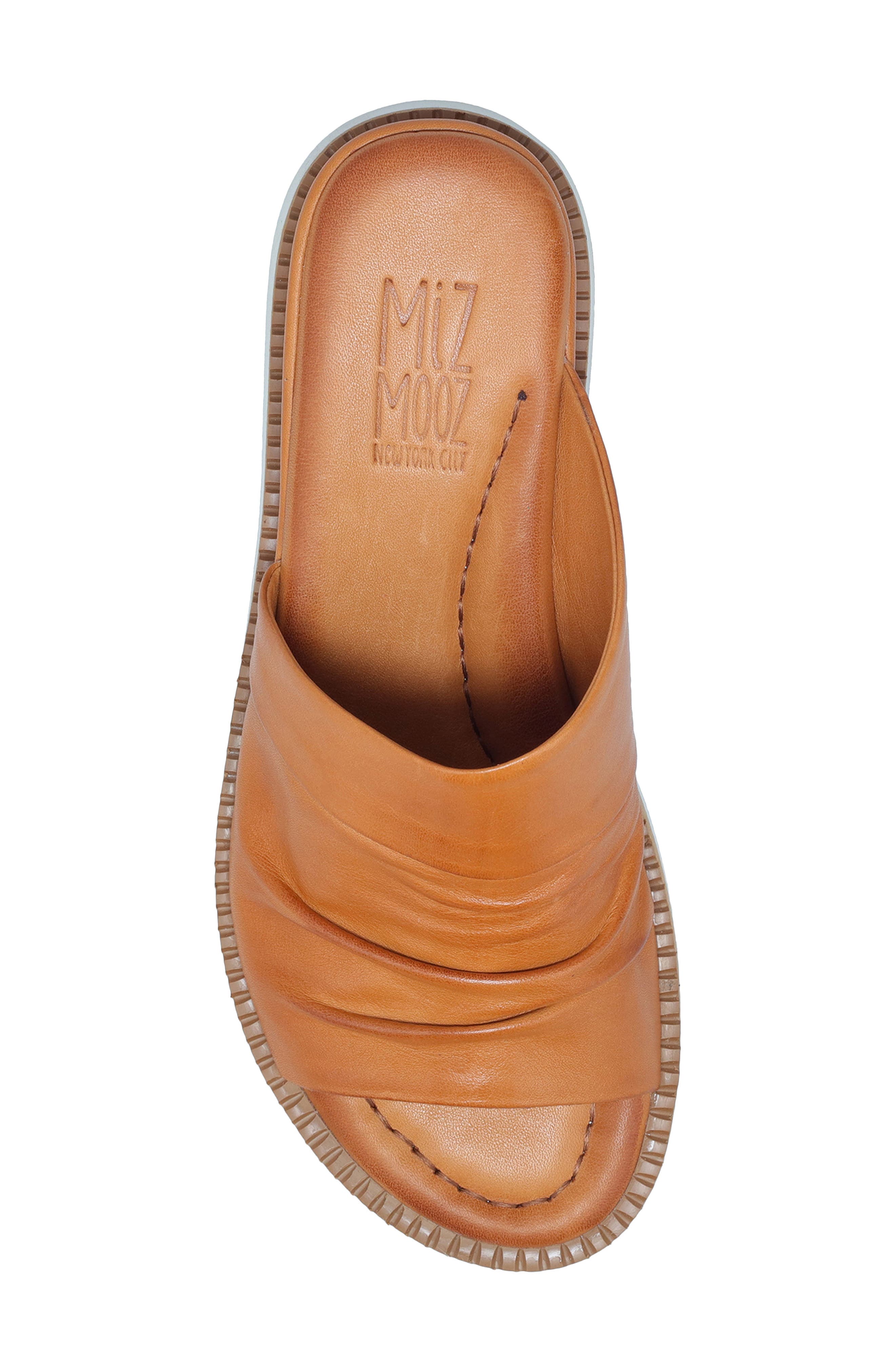 Erin Platform Wedge Slide Sandal, Alternate, color, BRANDY