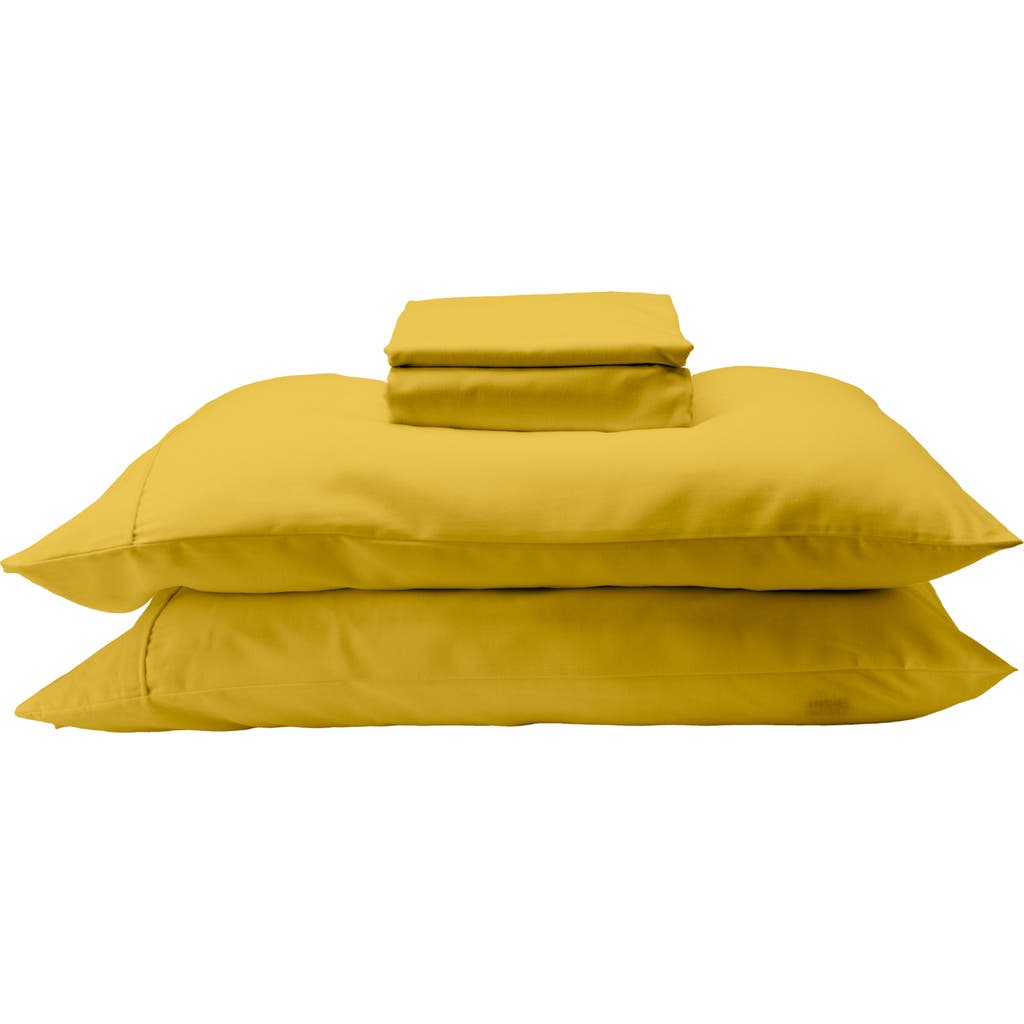 Ettitude Clean Lyocell & Hemp Sheet Set In Honey