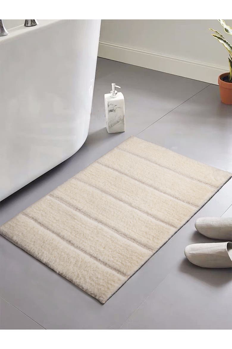 Riga Bath Mat 24"X36", Alternate, color, Ivory