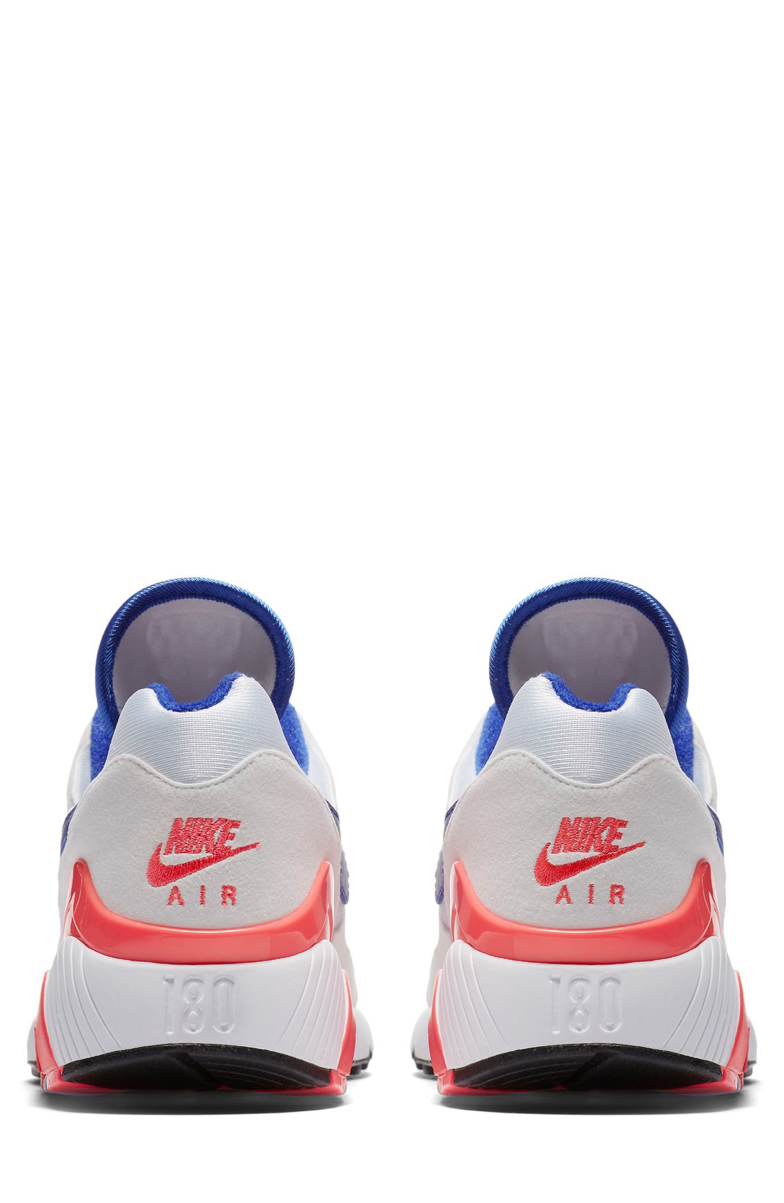Air Max 180 Sneaker, Alternate, color, WHITE/ ULTRAMARINE