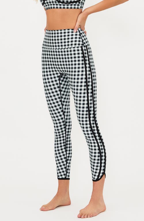 Beach Riot Rella Side Stripe Ankle Leggings In Black