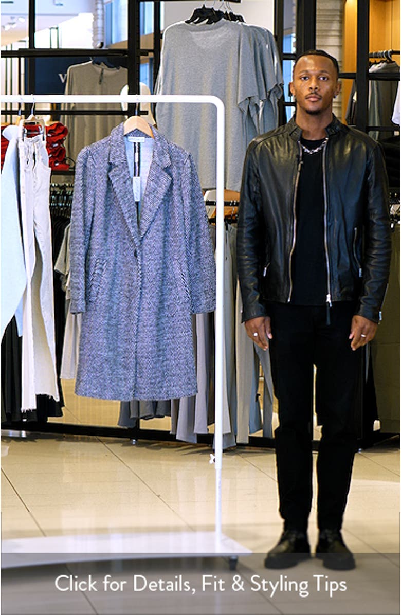 Nicoletta Herringbone Longline Coat, sales video thumbnail