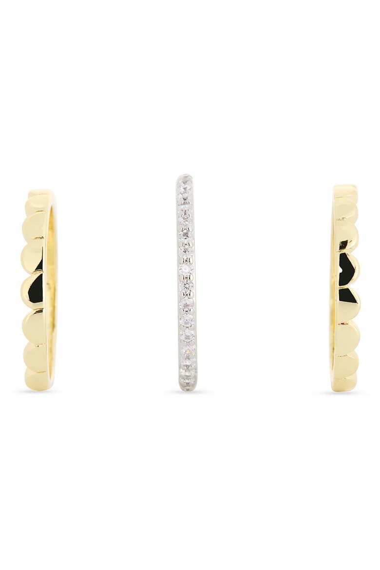 Pack of 3 Assorted Stacking Rings, Alternate, color, TWO TONE