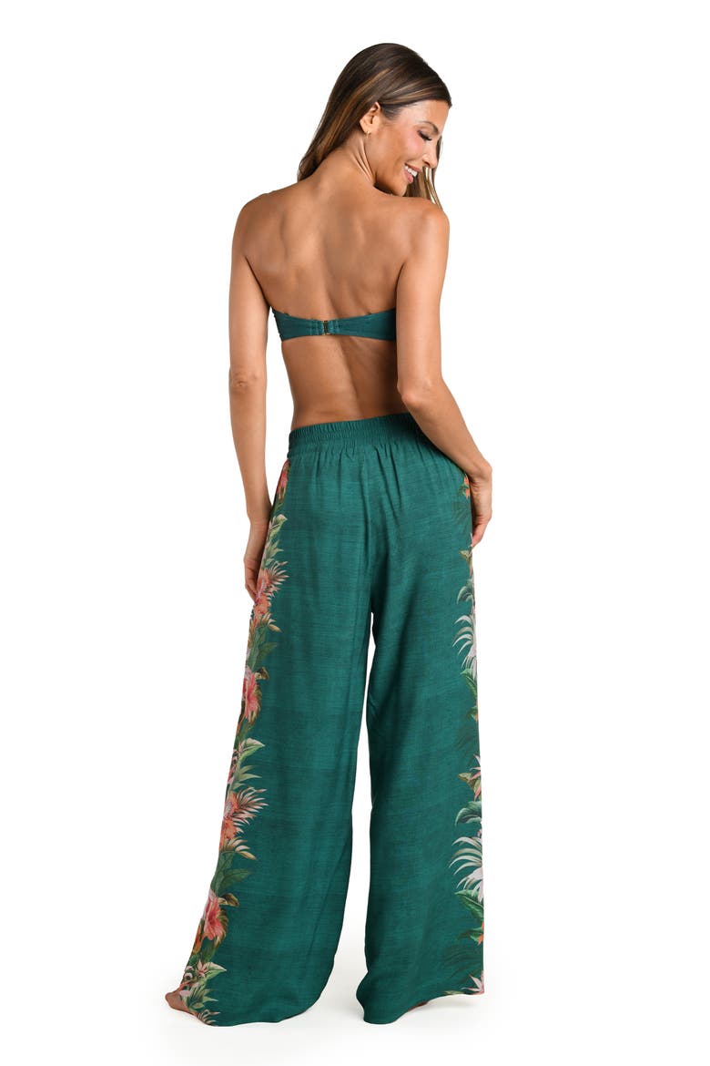 Courtyard Palms Wide Leg Pants Cover-Up, Alternate, color, JUNGLE