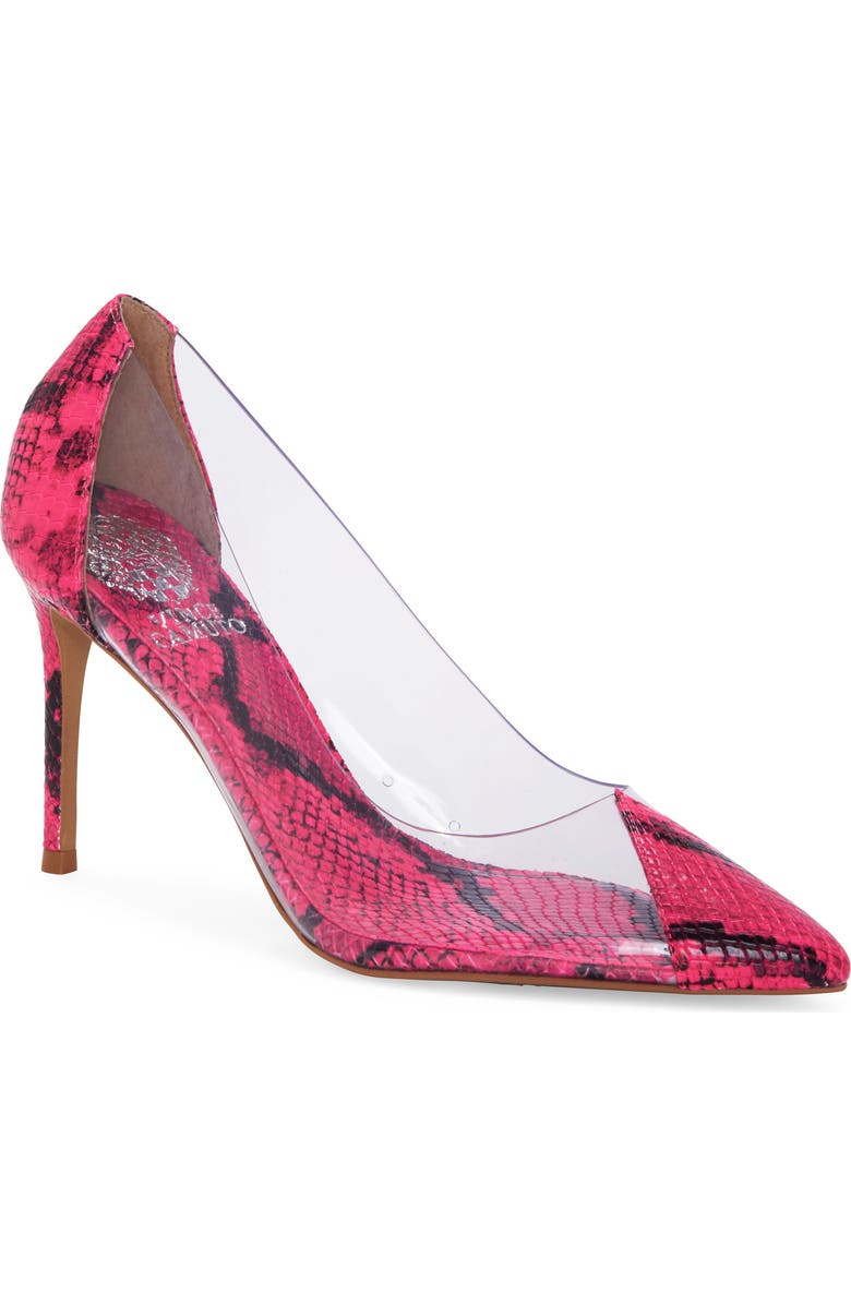 Vince Camuto Poised Cap Toe Clear Pump, Main, color,