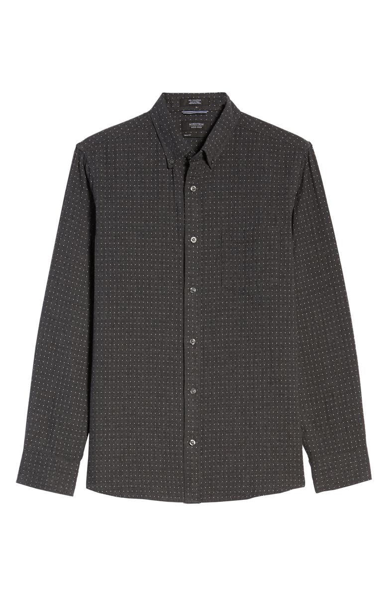 NORDSTROM MEN'S SHOP Trim Fit Button-Down Shirt, Alternate, color, 